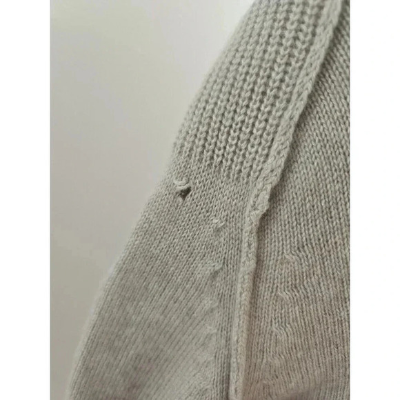 Brochu Walker Looker Cashmere Wool Layered V-Neck Oversize Sweater FLAWS size S - Picture 7 of 16